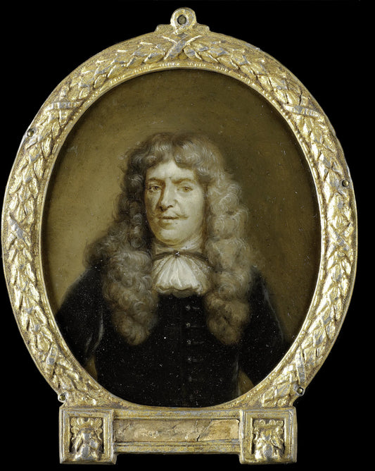 Nicolaas Heinsius I, Poet and Professor at Leiden, Envoy of Queen Christina of Sweden – Jan Maurits Quinkhard Vintage Portrait Art Print | Wall Art Poster
