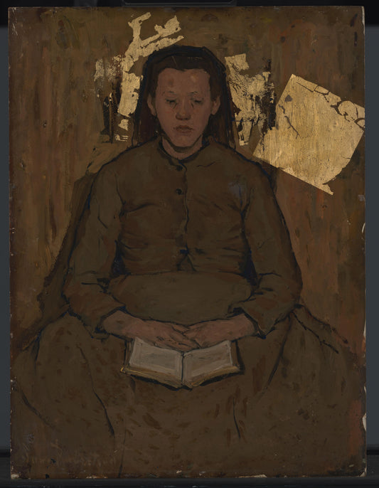 Pietje (Girl Reading) – Suze Robertson Vintage Art Print | Wall Art Poster