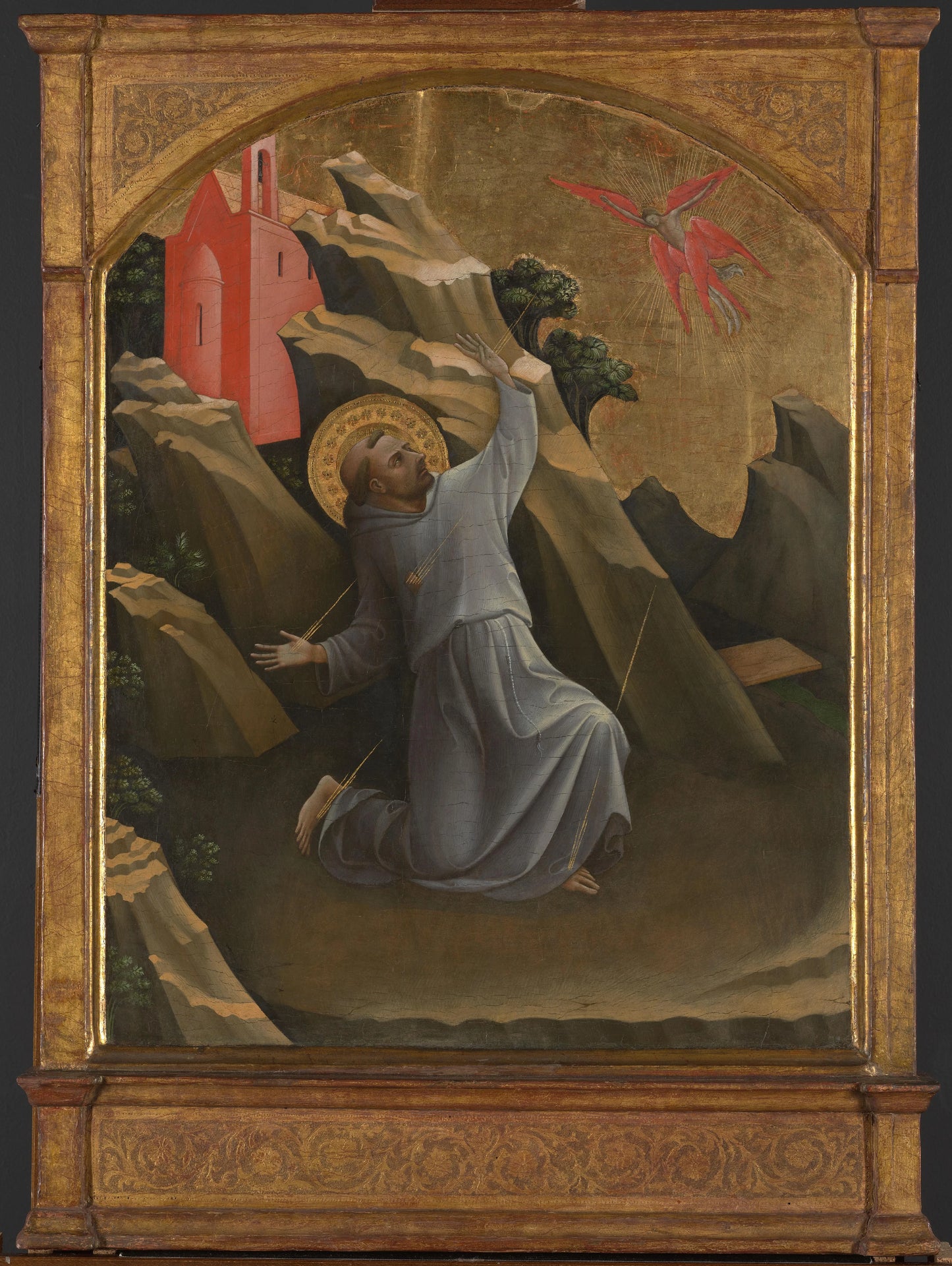 Saint Francis Receiving the Stigmata – Lorenzo Monaco Vintage Art Print | Wall Art Poster