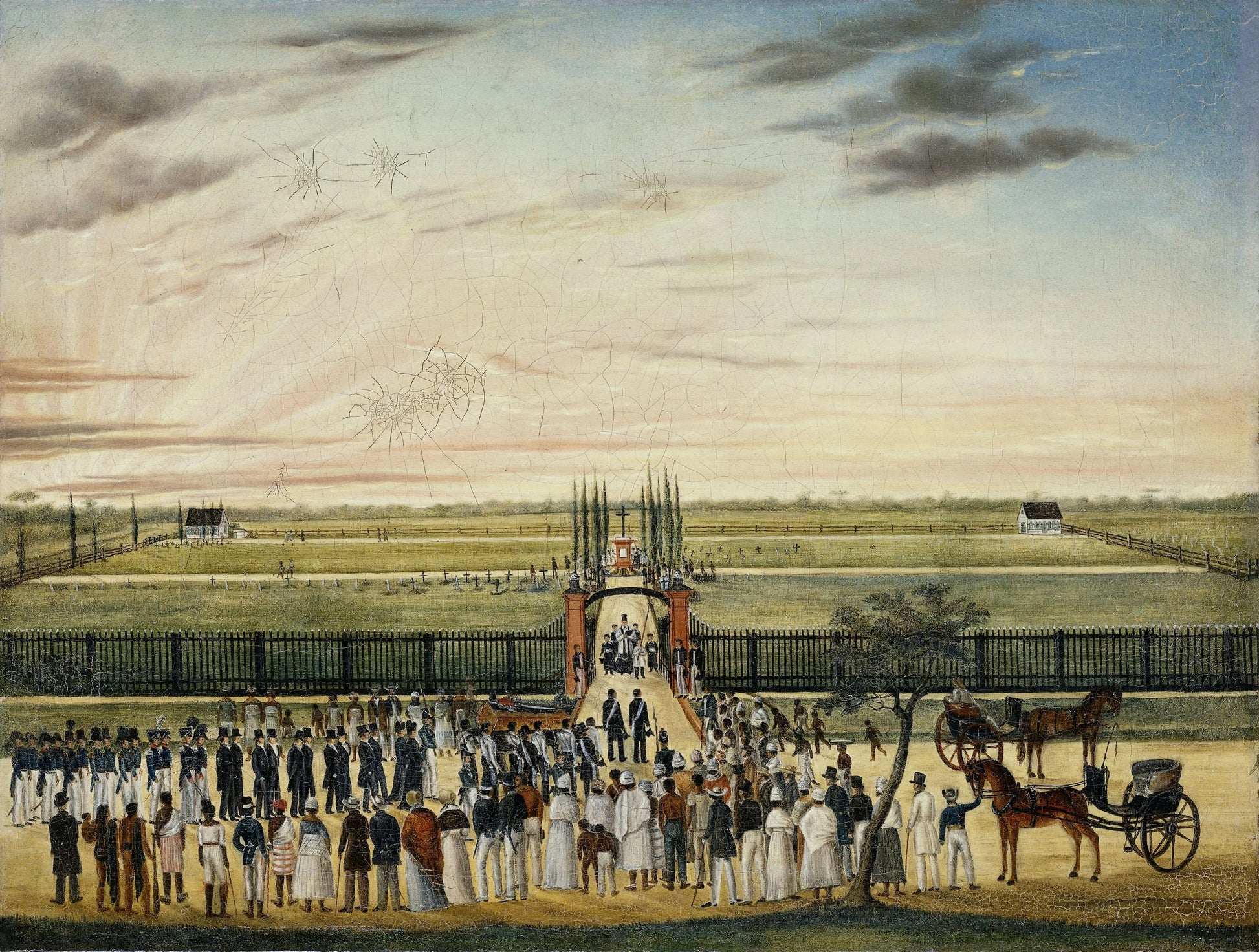 The Burial of Father Joannes Vitus Janssen (1803-43) at Paramaribo – anonymous Vintage Art Print | Wall Art Poster