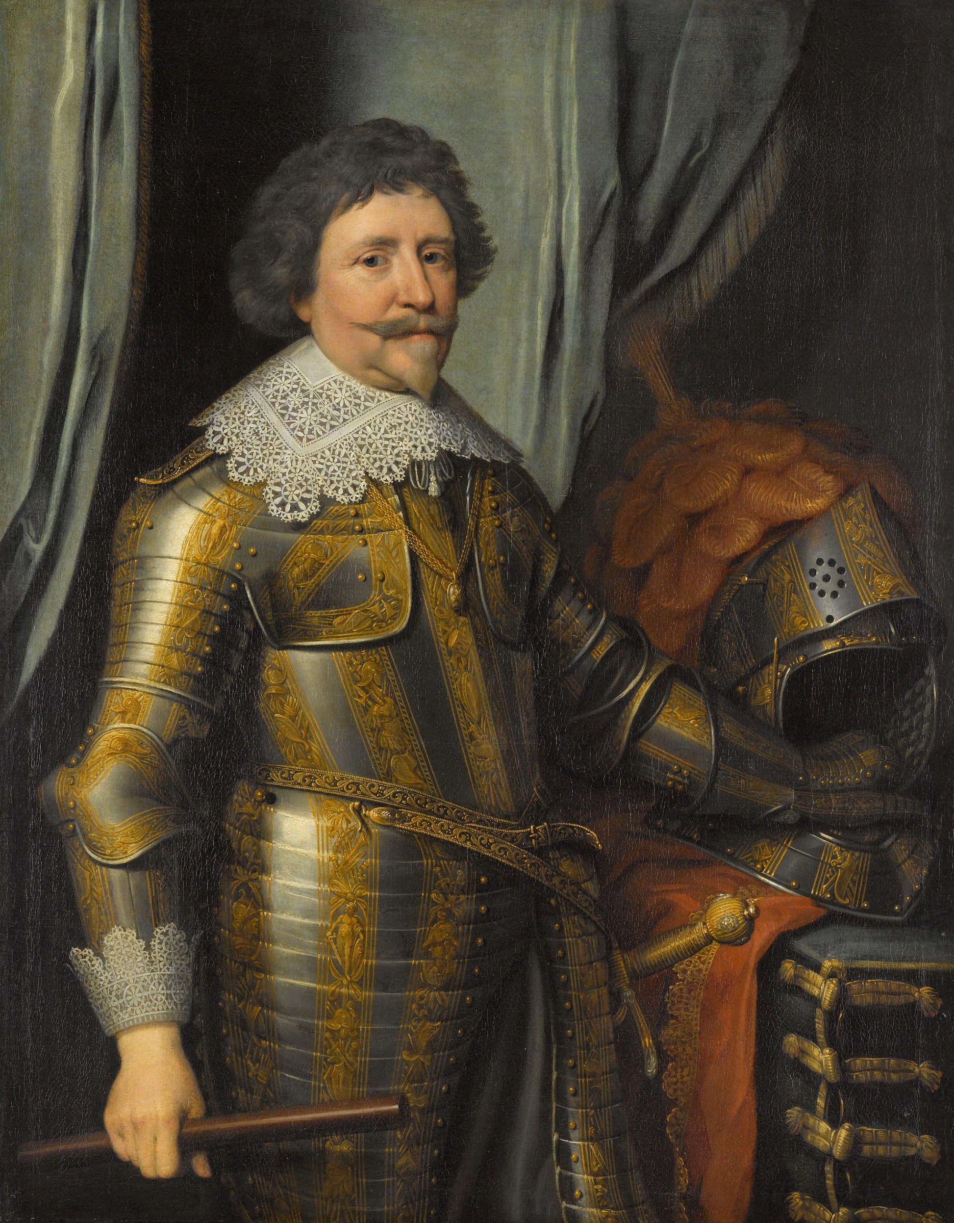 Portrait of Frederik Hendrik (1584-1647), Prince of Orange – workshop of Michiel Jansz van Mierevelt Vintage Portrait Art Print | Wall Art Poster
