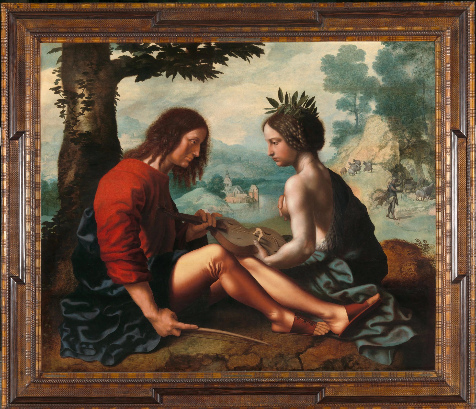 Allegory of Nature as the Mother of Art – Jan van Hemessen Vintage Art Print | Wall Art Poster