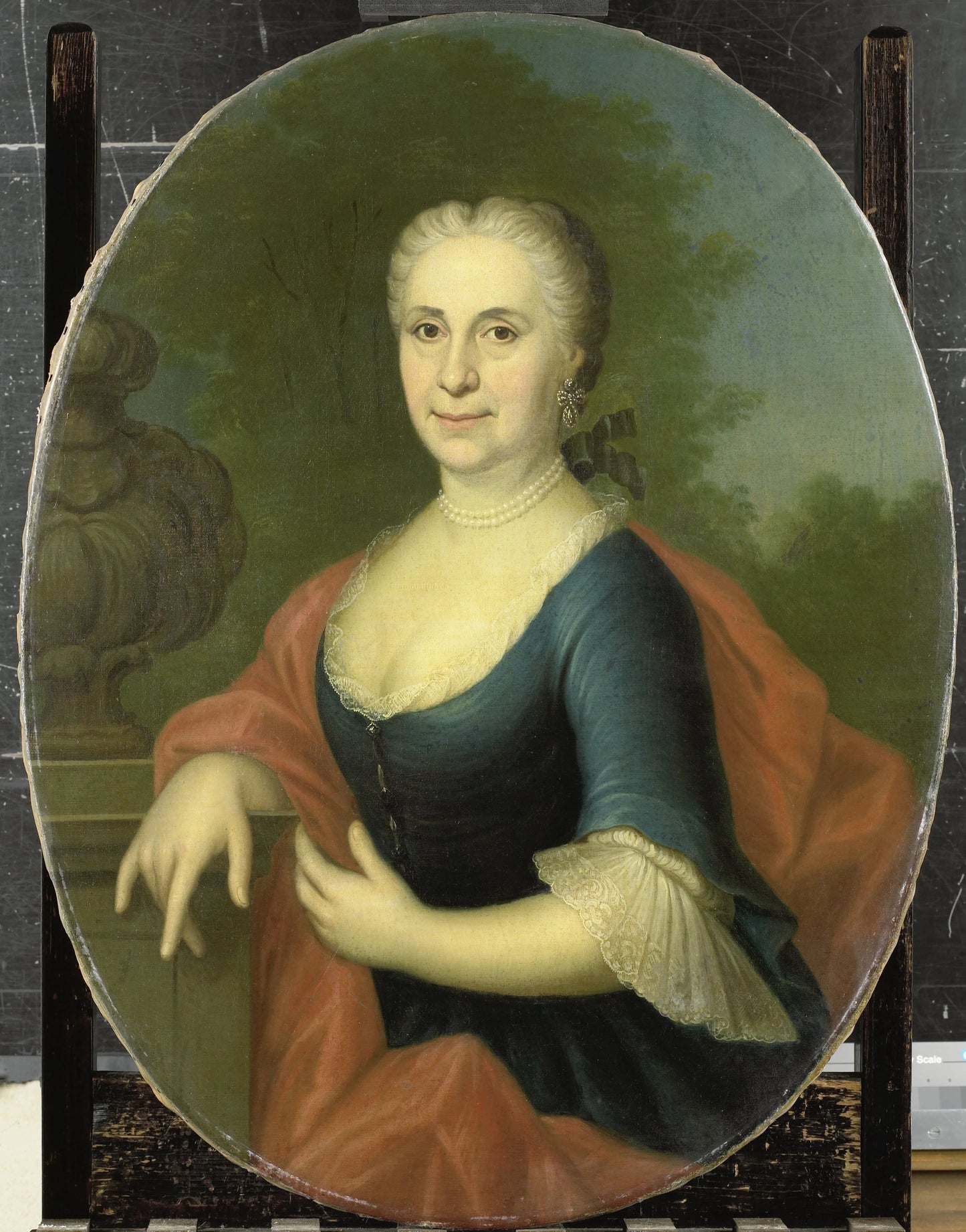 Cornelia van Schuylenburgh (1703-84), Wife of Diederik van Bleyswijk – Conrad Kuster (mentioned on object) Vintage Portrait Art Print | Wall Art Poster
