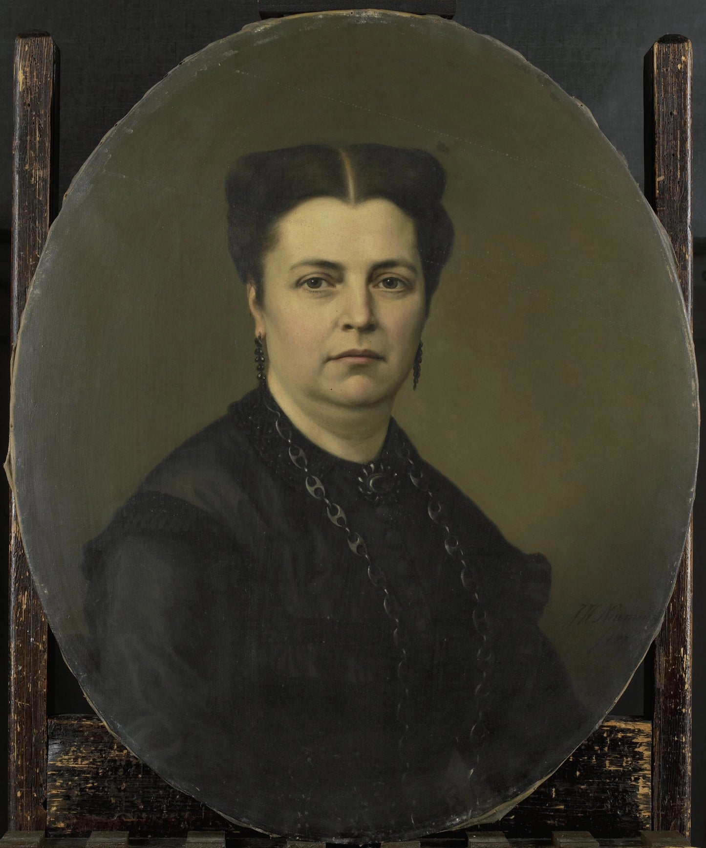 Jeanette Antoinette Pietermaat (1818-70). Echtgenote van Pieter Mijer – Johan Heinrich Neuman (signed by artist) Vintage Portrait Art Print | Wall Art Poster