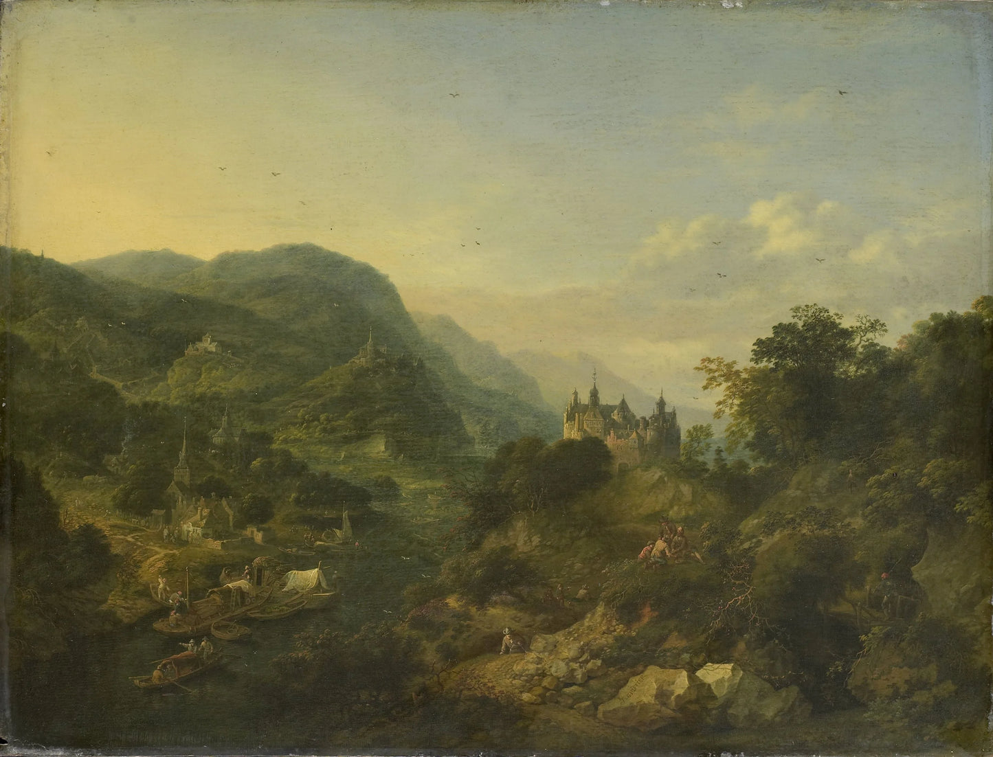 River View – Jan Griffier (I) Vintage Landscape Art Print | Wall Art Poster