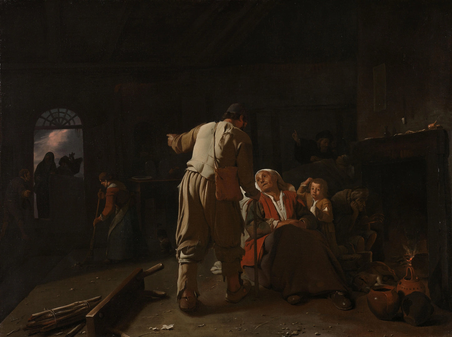 Visiting the Sick – Michael Sweerts Vintage Art Print | Wall Art Poster