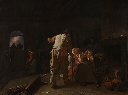 Visiting the Sick – Michael Sweerts Vintage Art Print | Wall Art Poster