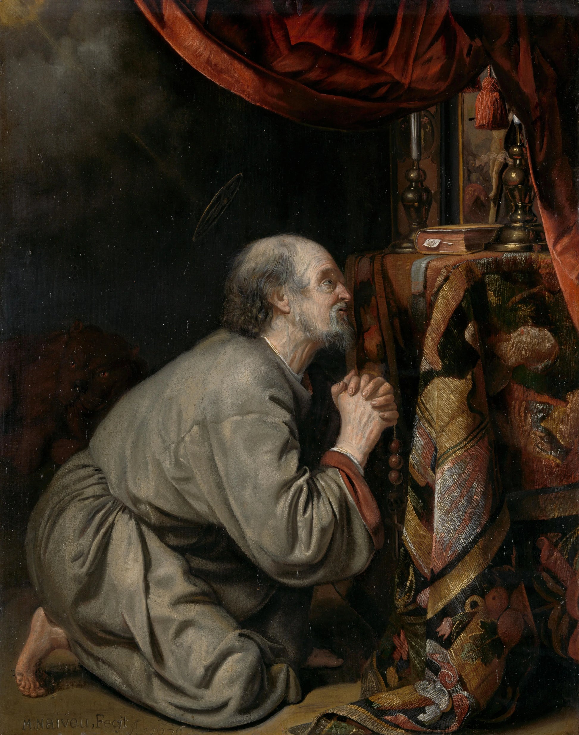 St. Jerome – Matthijs Naiveu Vintage Art Print | Wall Art Poster