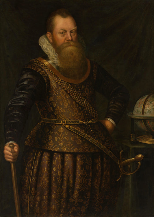 Portrait of Frederik Houtman (1571-1627) – anonymous Vintage Portrait Art Print | Wall Art Poster