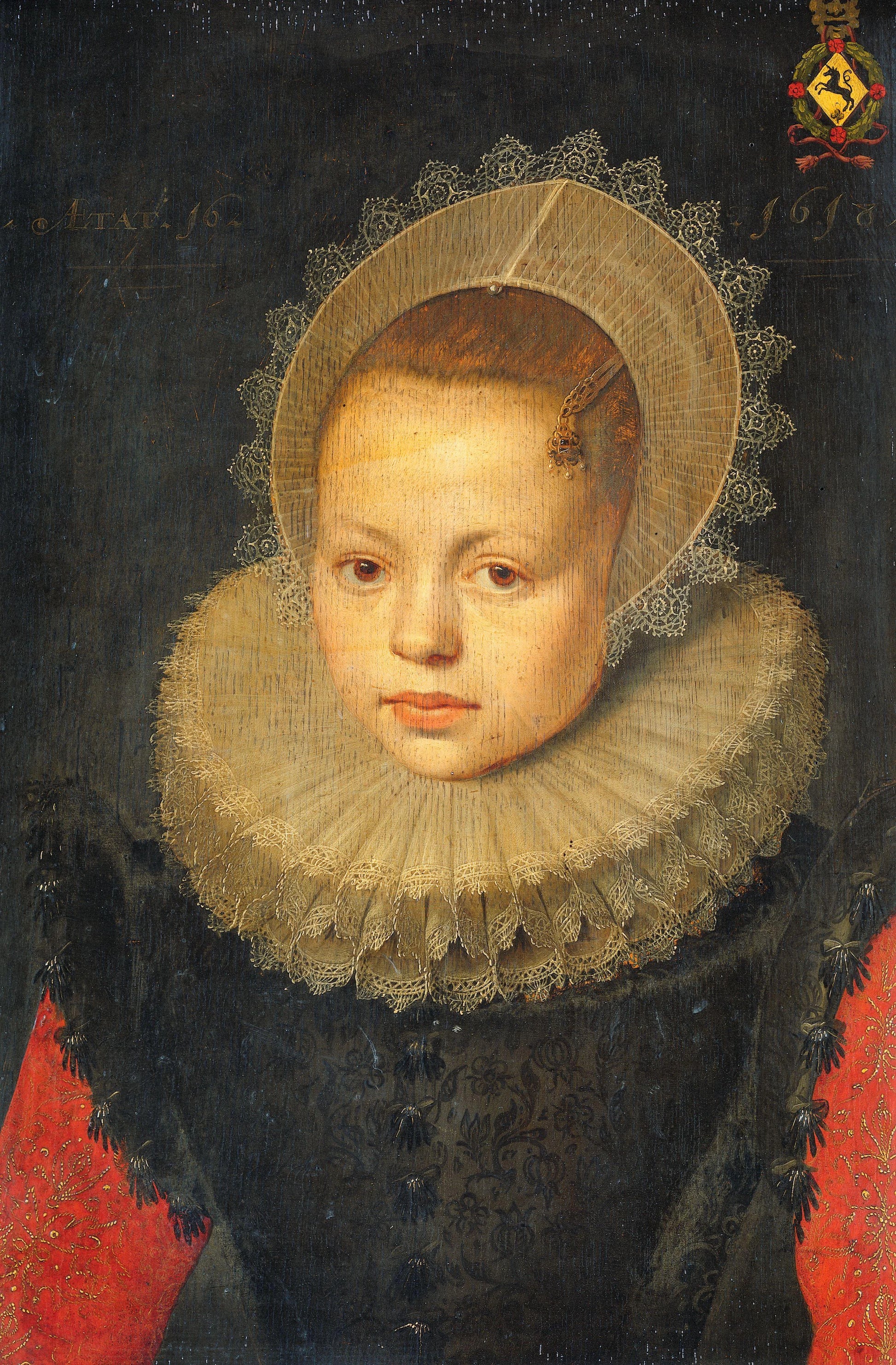 Portrait of Corvina Hezenbroek van Hofdijck (1602-67) – atelier van Michiel Jansz. van Mierevelt Vintage Portrait Art Print | Wall Art Poster