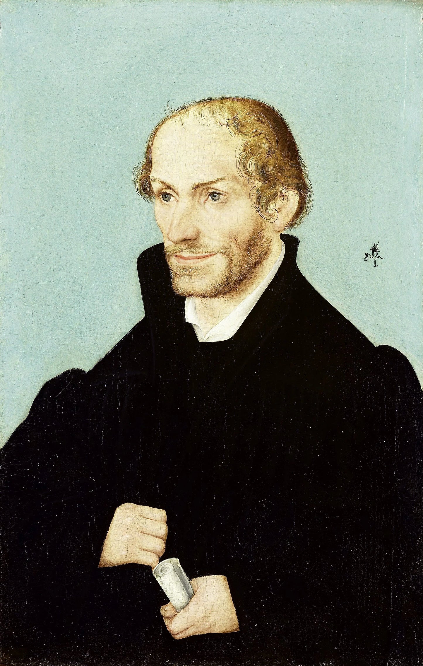 Philipp Melanchthon, Leading Figure of the Reformation – workshop of Lucas Cranach (I) Vintage Art Print | Wall Art Poster