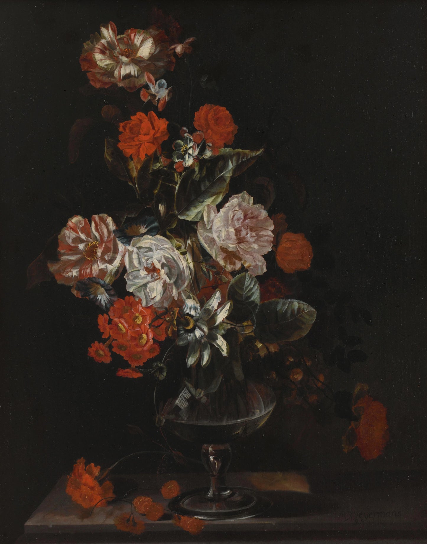 Still Life with Flowers – Jacob Campo Weyerman Vintage Still Life Art Print | Wall Art Poster