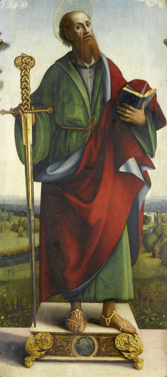 Saint Paul – attributed to Macrino d' Alba Vintage Art Print | Wall Art Poster