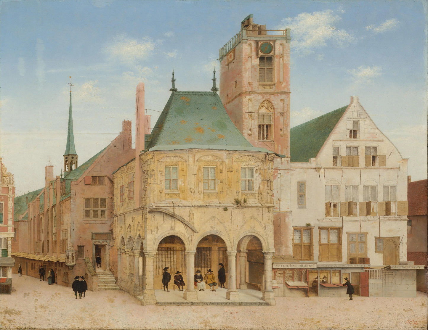 The Old Town Hall of Amsterdam – Pieter Jansz Saenredam (signed by artist) Vintage Art Print | Wall Art Poster