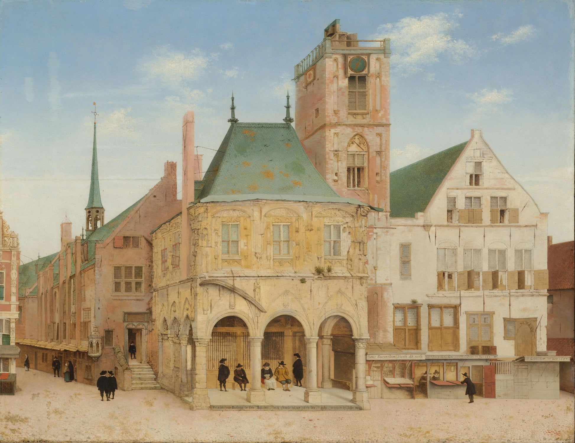 The Old Town Hall of Amsterdam – Pieter Jansz Saenredam (signed by artist) Vintage Art Print | Wall Art Poster