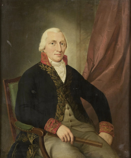 Portrait of Albertus Henricus Wiese, Governor-General of the Dutch East Indies – attributed to Adriaan de Lelie Vintage Portrait Art Print | Wall Art Poster