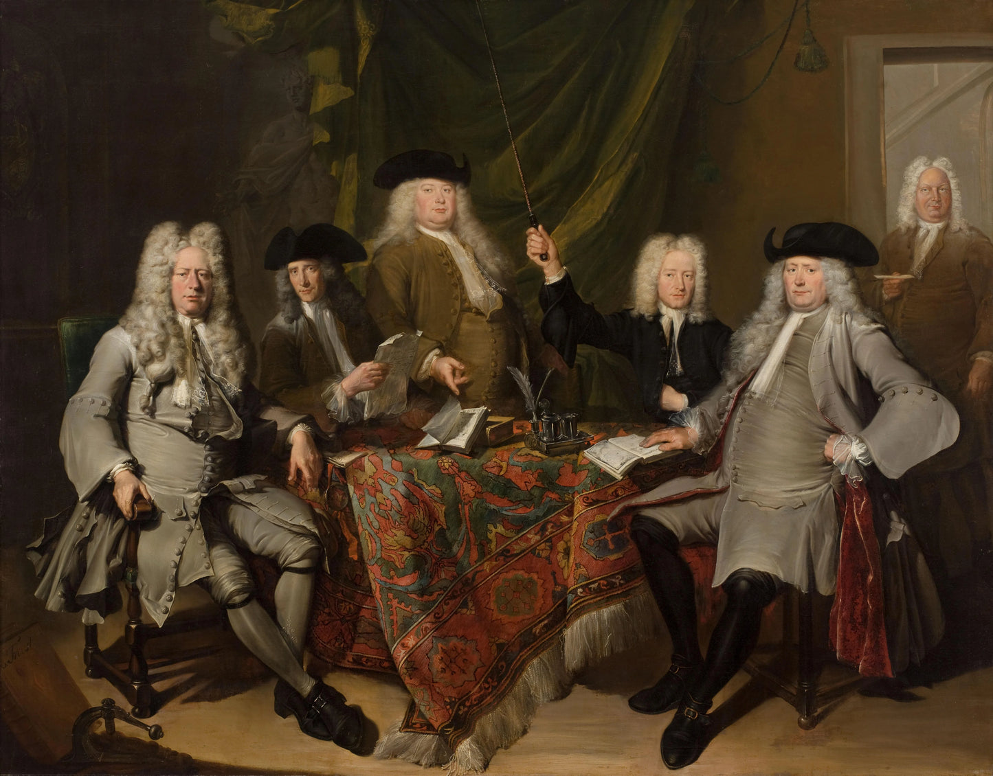 Portrait of the Inspectors of the Collegium Medicum – Cornelis Troost Vintage Portrait Art Print | Wall Art Poster