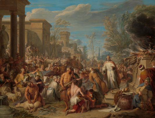 The Idolatry of Jeroboam – Jacques Ignatius de Roore Vintage Art Print | Wall Art Poster