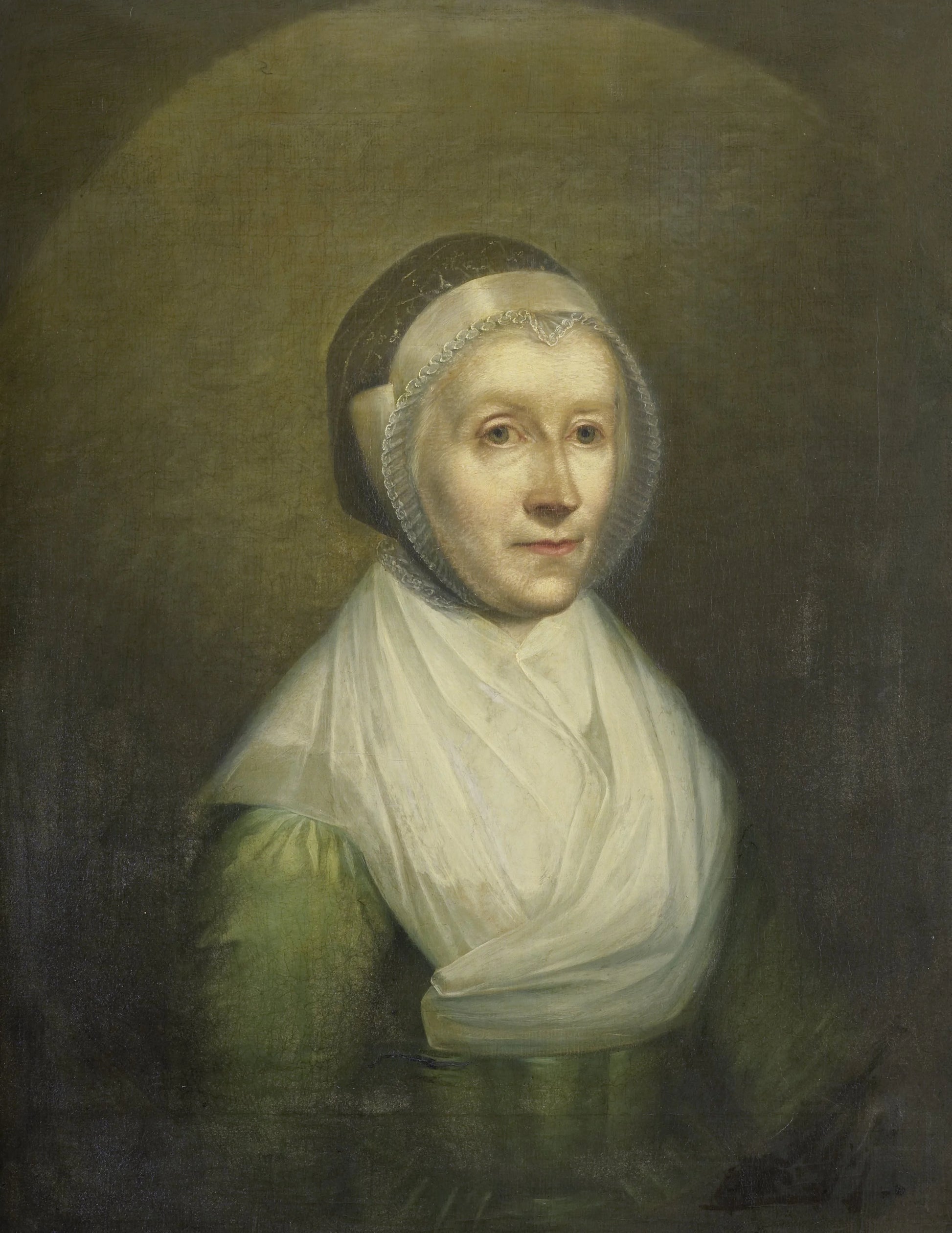 Portrait of Christina Sebilla Charlotte Bakhuizen (1750-1810) – Benjamin Wolff (vermeld op object) Vintage Portrait Art Print | Wall Art Poster