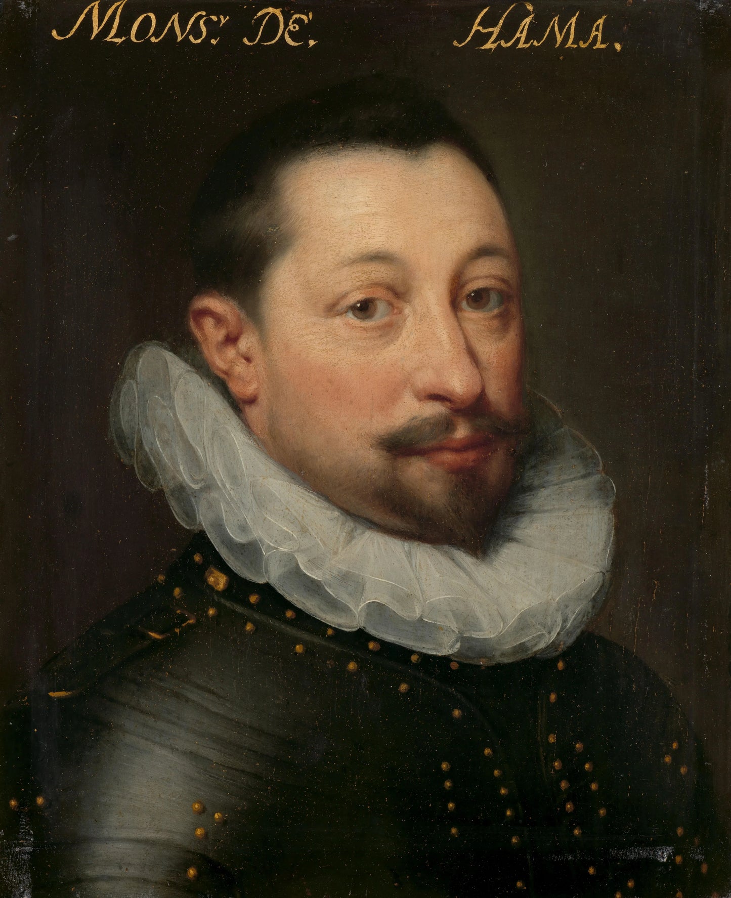 Portrait of Charles de Levin (?-1592), Lord of Famars, Forimont and Lousart – atelier van Jan Antonisz. van Ravesteyn Vintage Portrait Art Print | Wall Art Poster