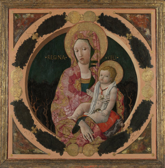 Virgin and Child – omgeving van Francesco Squarcione Vintage Art Print | Wall Art Poster