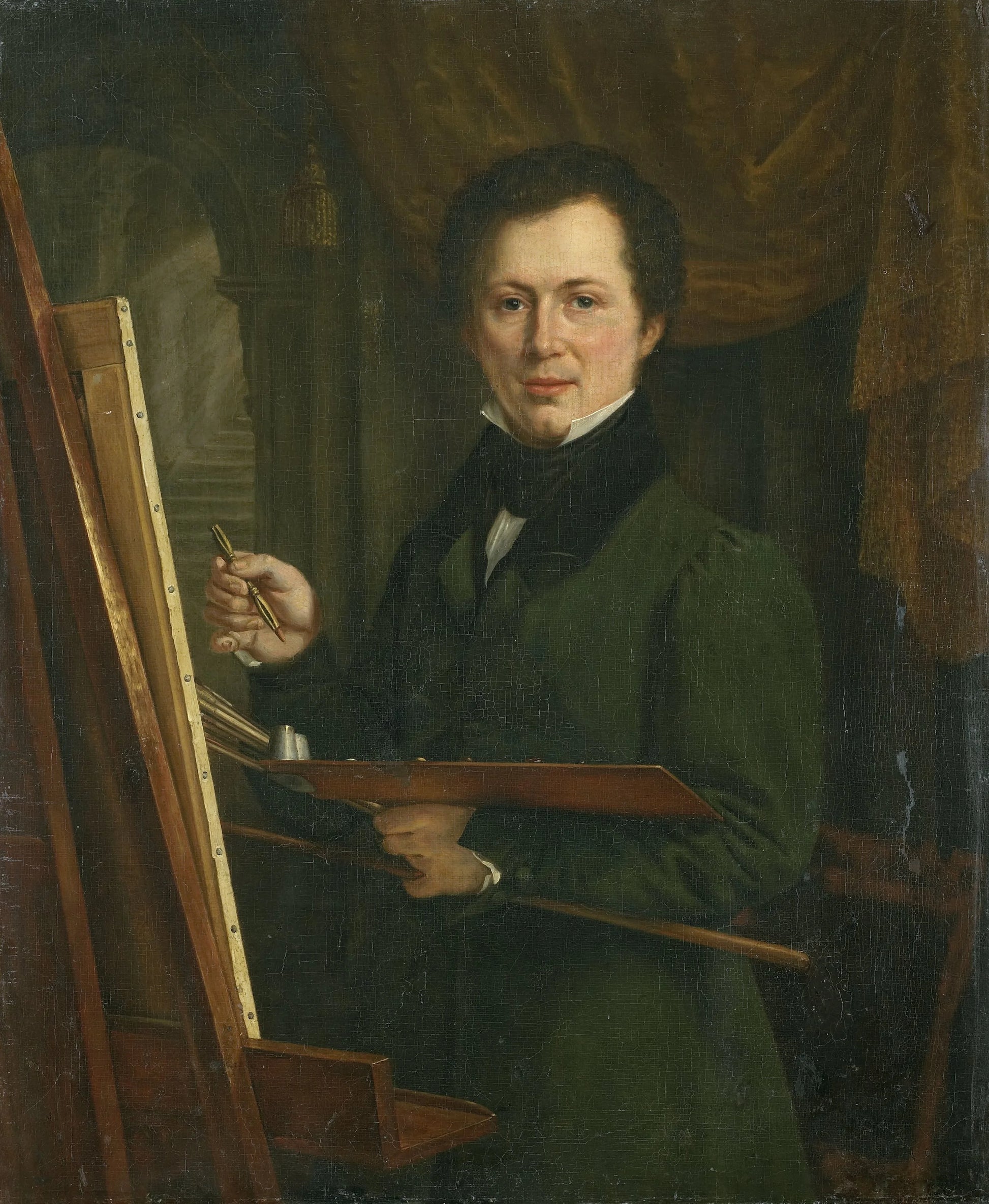 Portrait of a Painter – anoniem Vintage Self-Portrait Art Print | Wall Art Poster