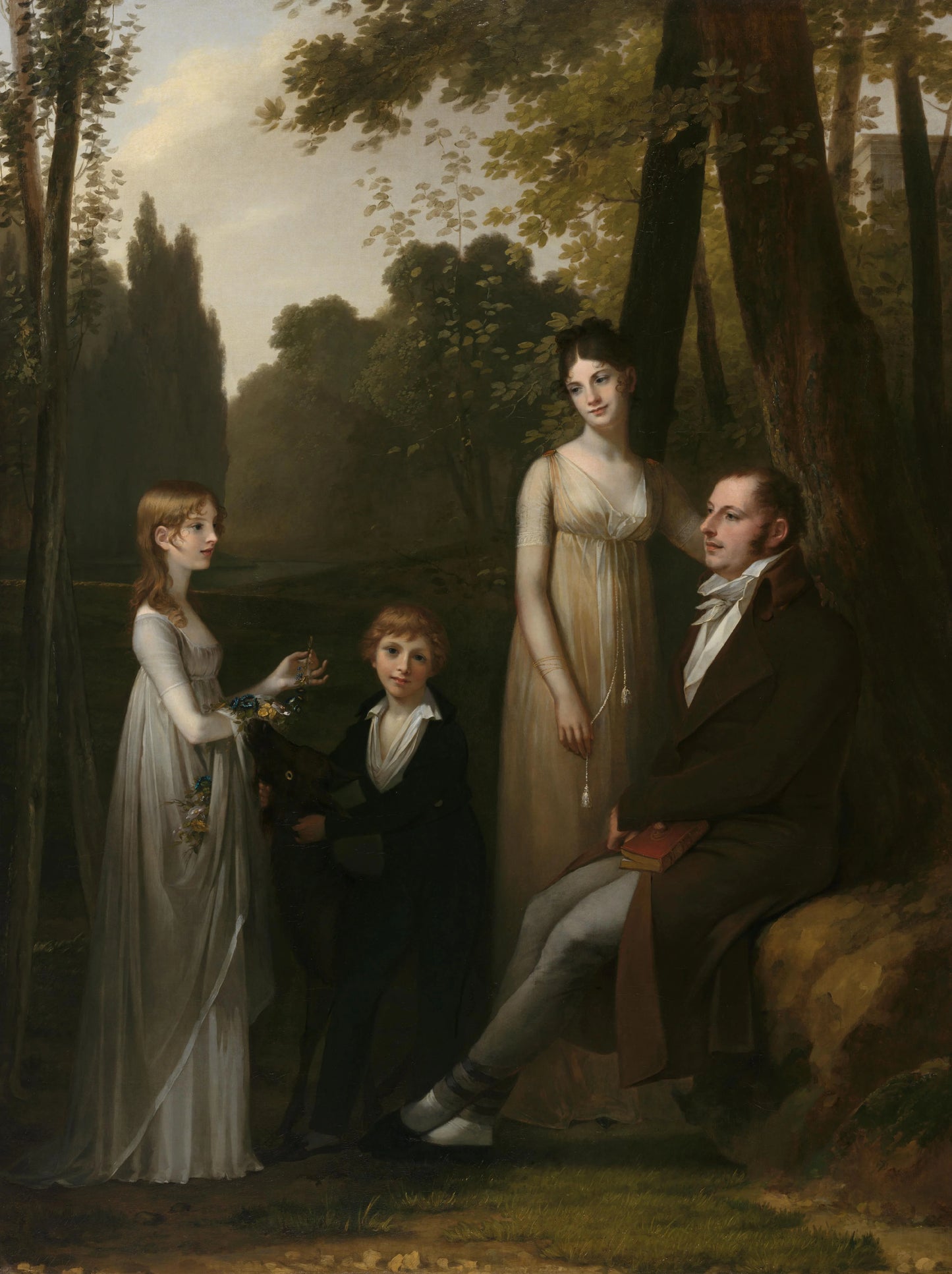 Portrait of Rutger Jan Schimmelpenninck and Catharina Nahuys with their children – Pierre Prud'hon Vintage Portrait Art Print | Wall Art Poster