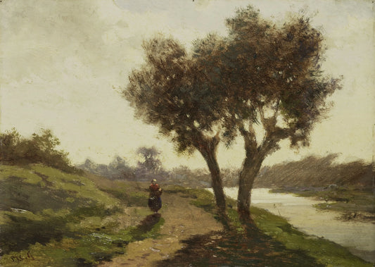 Landscape with two Trees – Paul Joseph Constantin Gabriël Vintage Landscape Art Print | Wall Art Poster