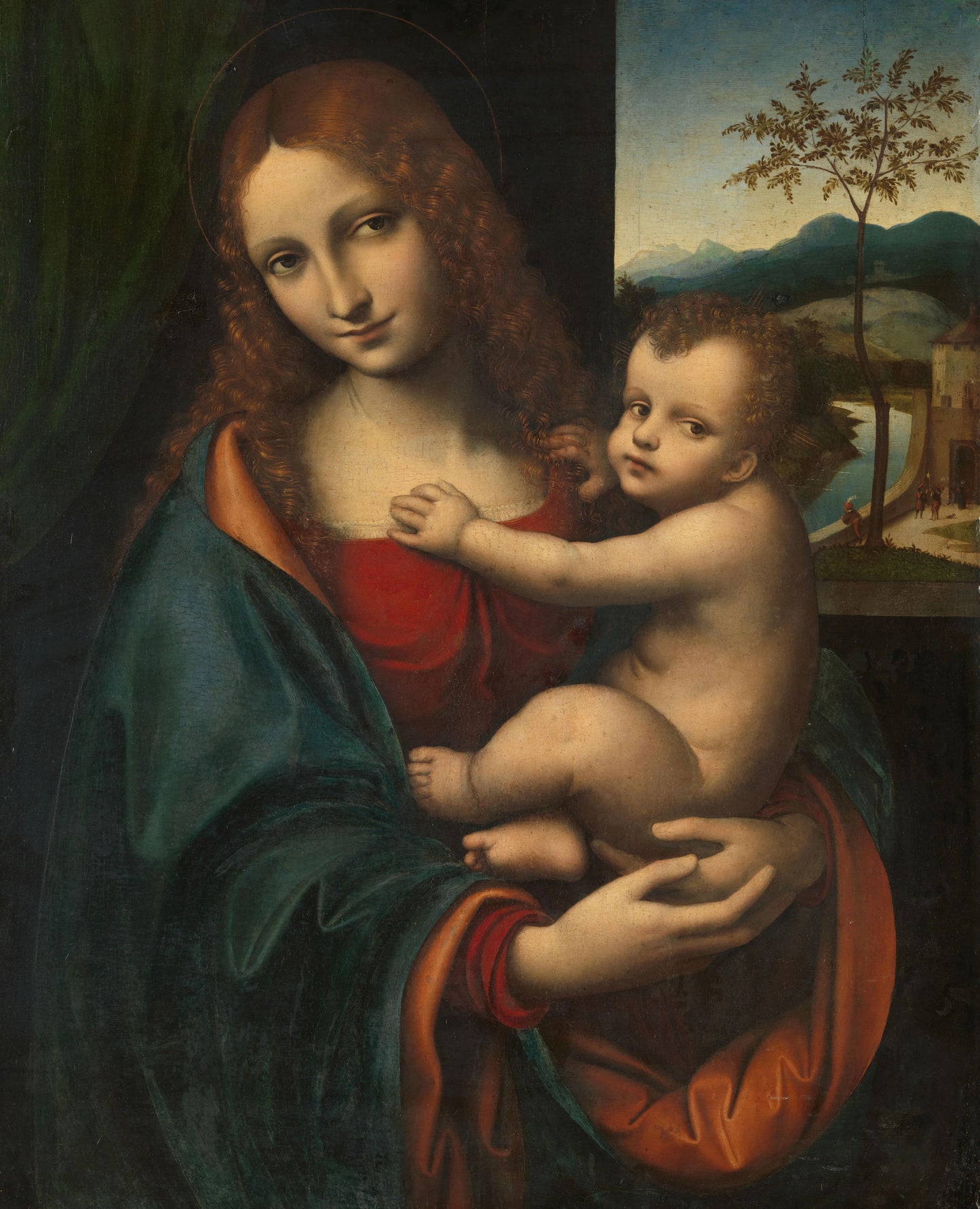 Madonna and Child – toegeschreven aan Giampetrino Vintage Art Print | Wall Art Poster