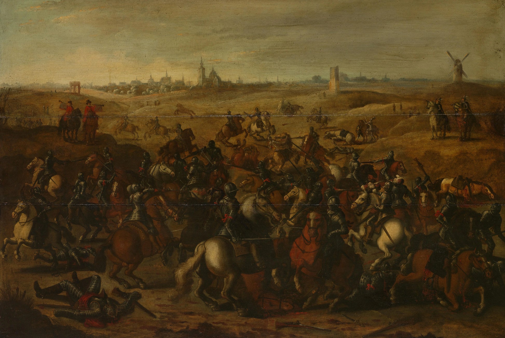 The Skirmish Between Cuirassiers, 5 February 1600, on the Vughterheide – after Sebastiaen Vrancx Vintage Art Print | Wall Art Poster