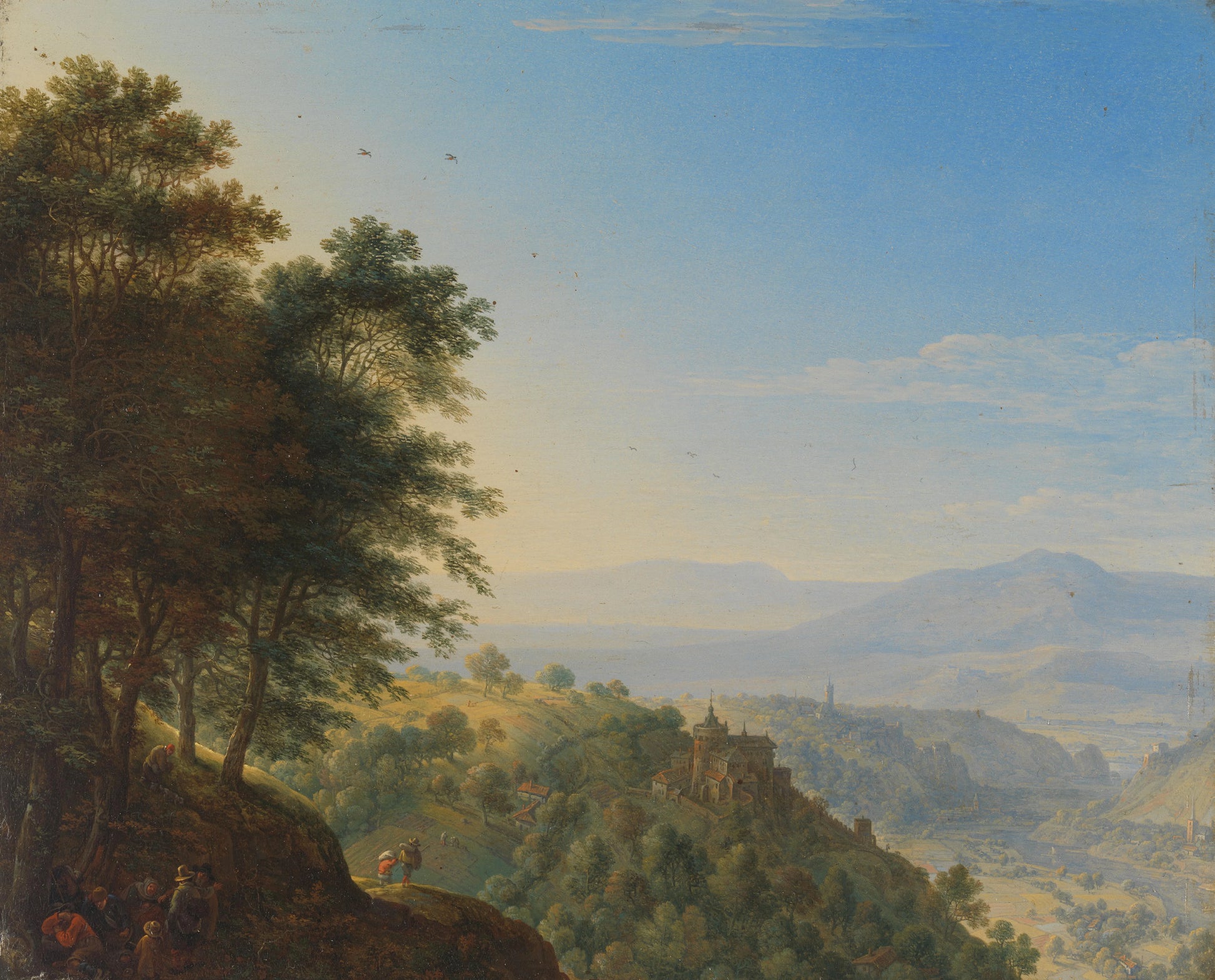 Rhine Landscape near Boppard – Herman Saftleven Vintage Landscape Art Print | Wall Art Poster