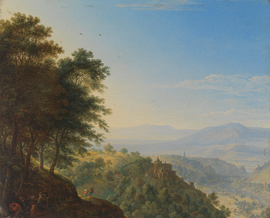Rhine Landscape near Boppard – Herman Saftleven Vintage Landscape Art Print | Wall Art Poster