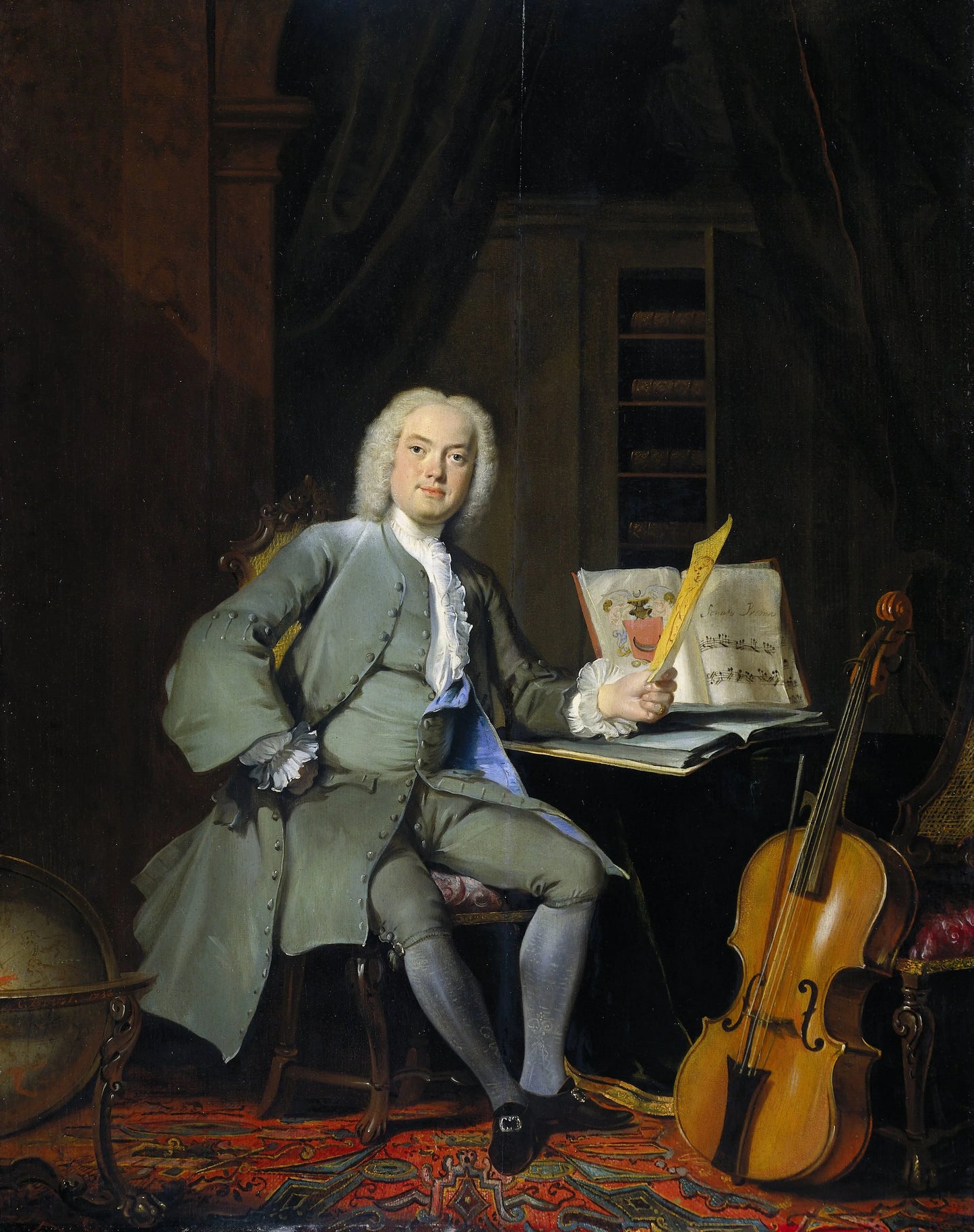 Portrait of a Member of the Van der Mersch Family – Cornelis Troost (signed by artist) Vintage Portrait Art Print | Wall Art Poster