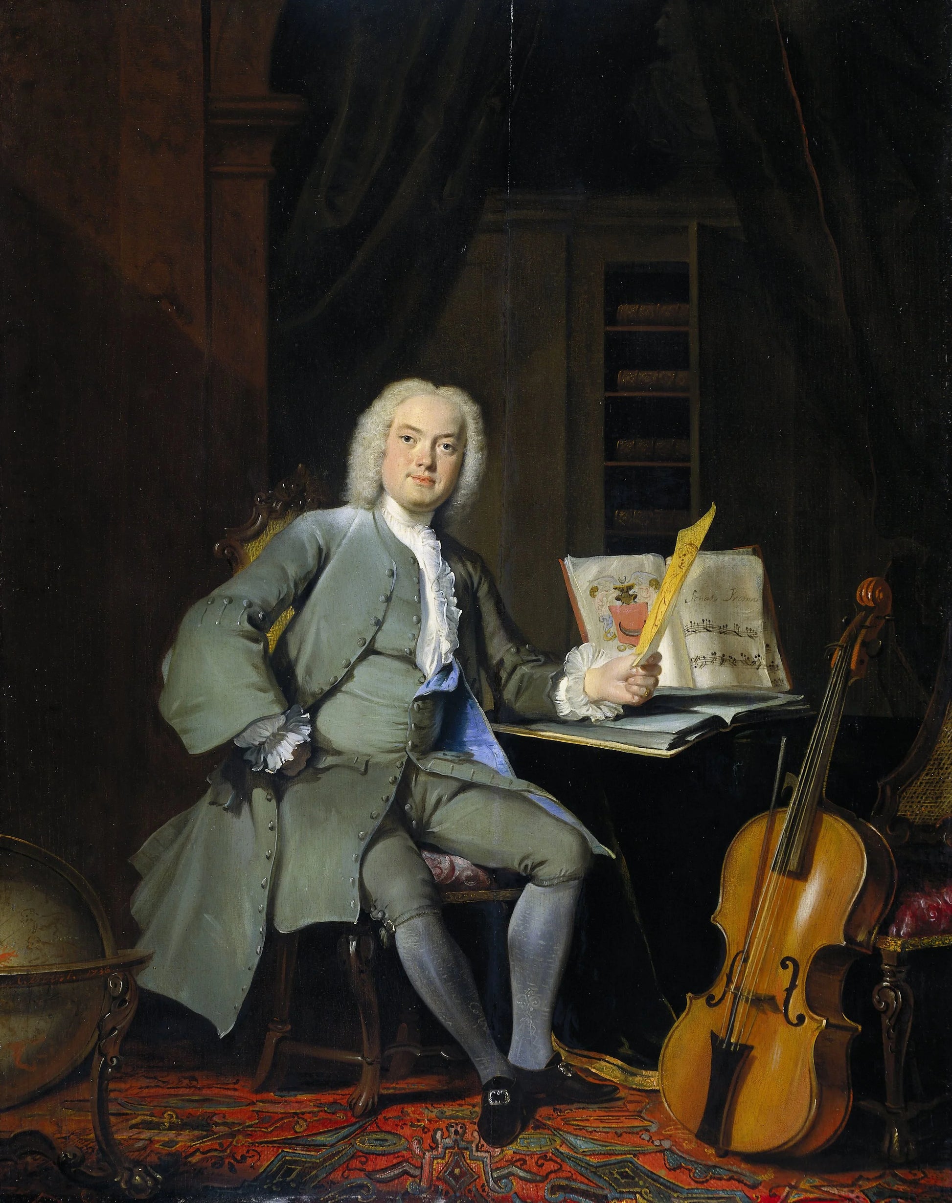 Portrait of a Member of the Van der Mersch Family – Cornelis Troost (signed by artist) Vintage Portrait Art Print | Wall Art Poster