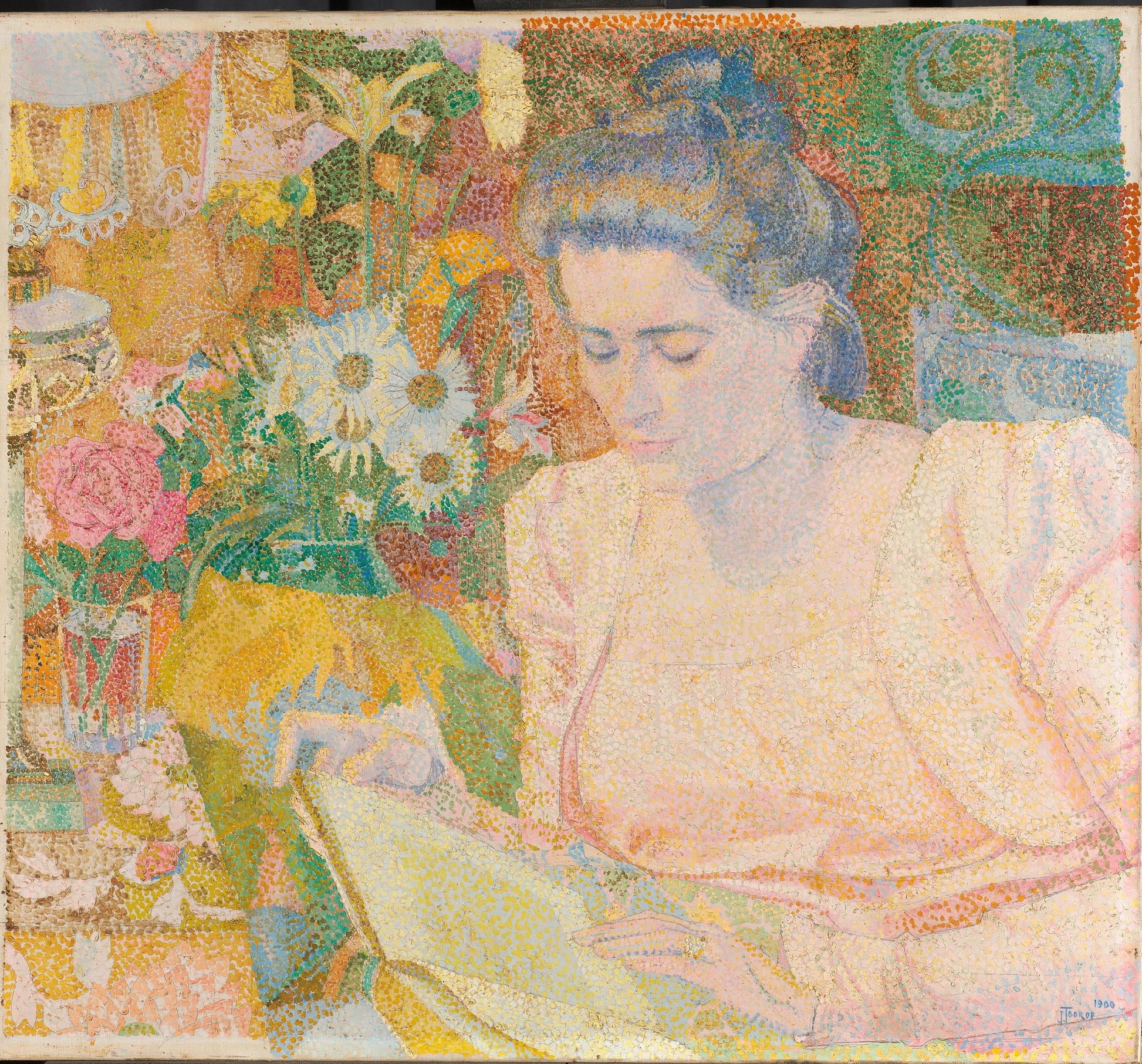 Portrait of Marie Jeanette de Lange – Jan Toorop Vintage Portrait Art Print | Wall Art Poster