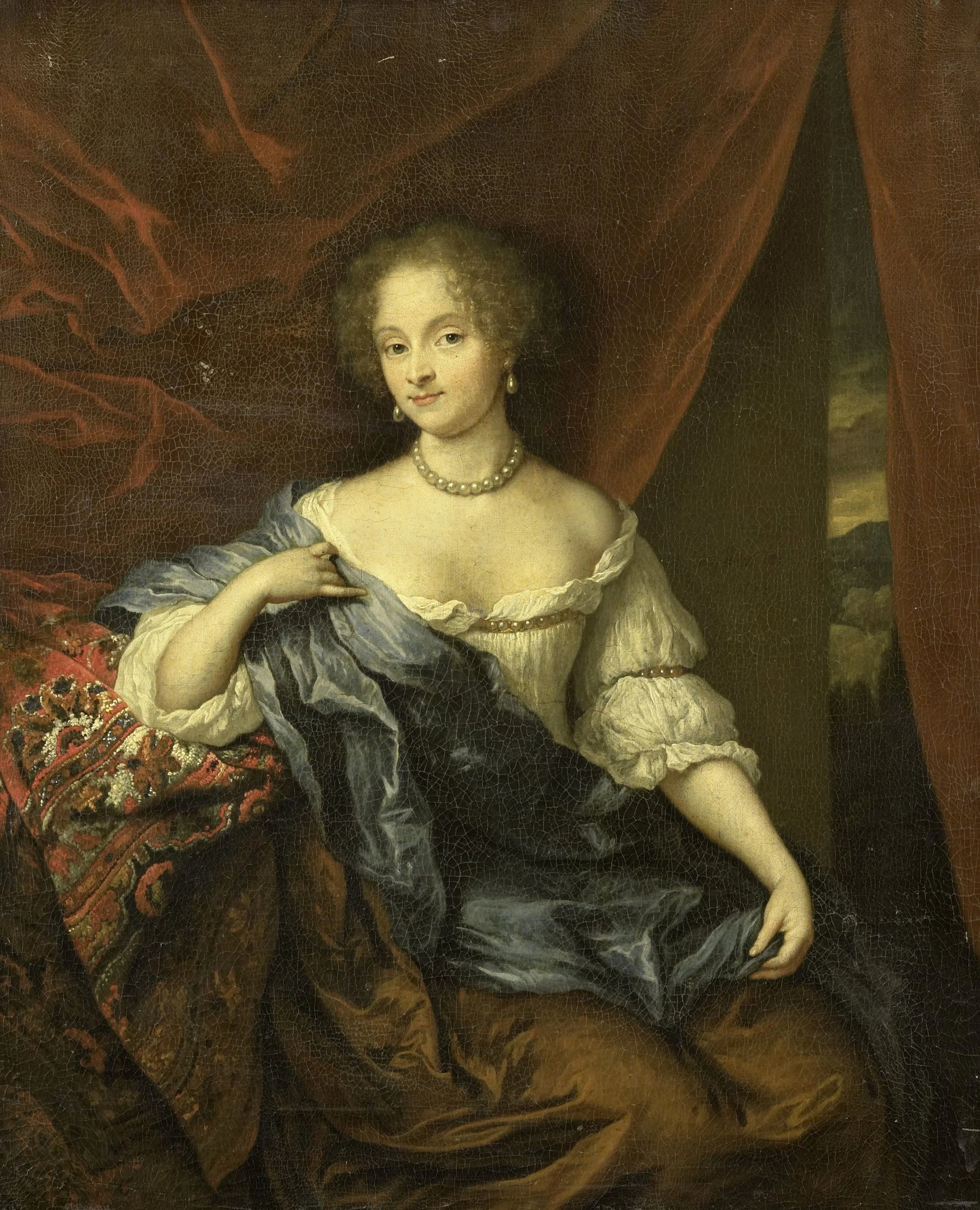 Portrait of a woman, possibly a member of the van Citters family – Caspar Netscher Vintage Portrait Art Print | Wall Art Poster