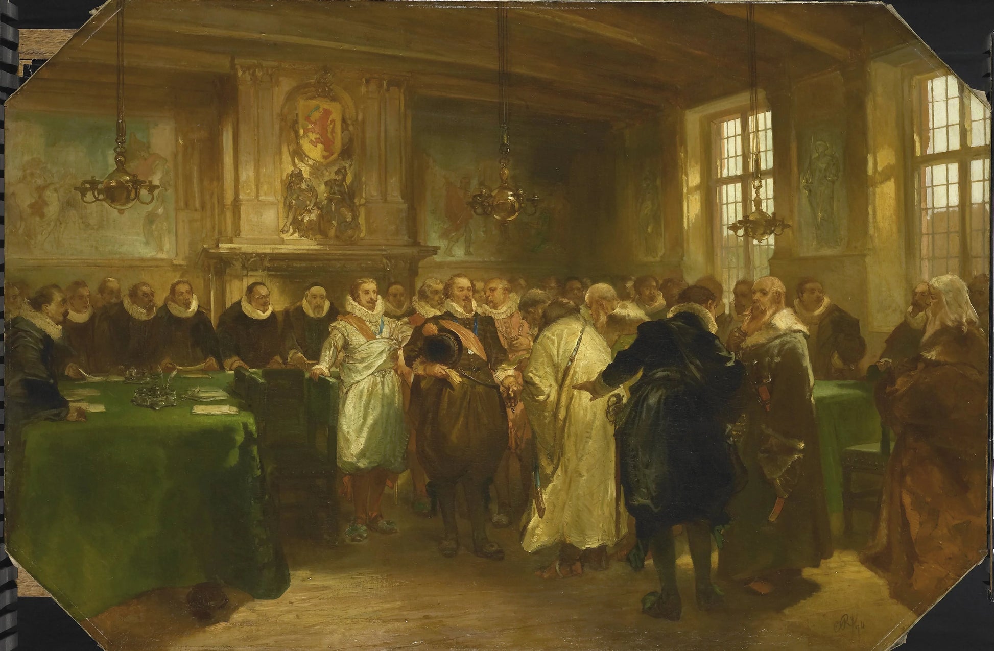 Prince Maurits Receiving a Russian Delegation in 1614 – Charles Rochussen Vintage Art Print | Wall Art Poster