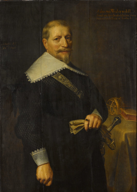 Portrait of Adam Westerwolt, Extra-ordinary Councilor of the Dutch East India Company – anonymous Vintage Portrait Art Print | Wall Art Poster