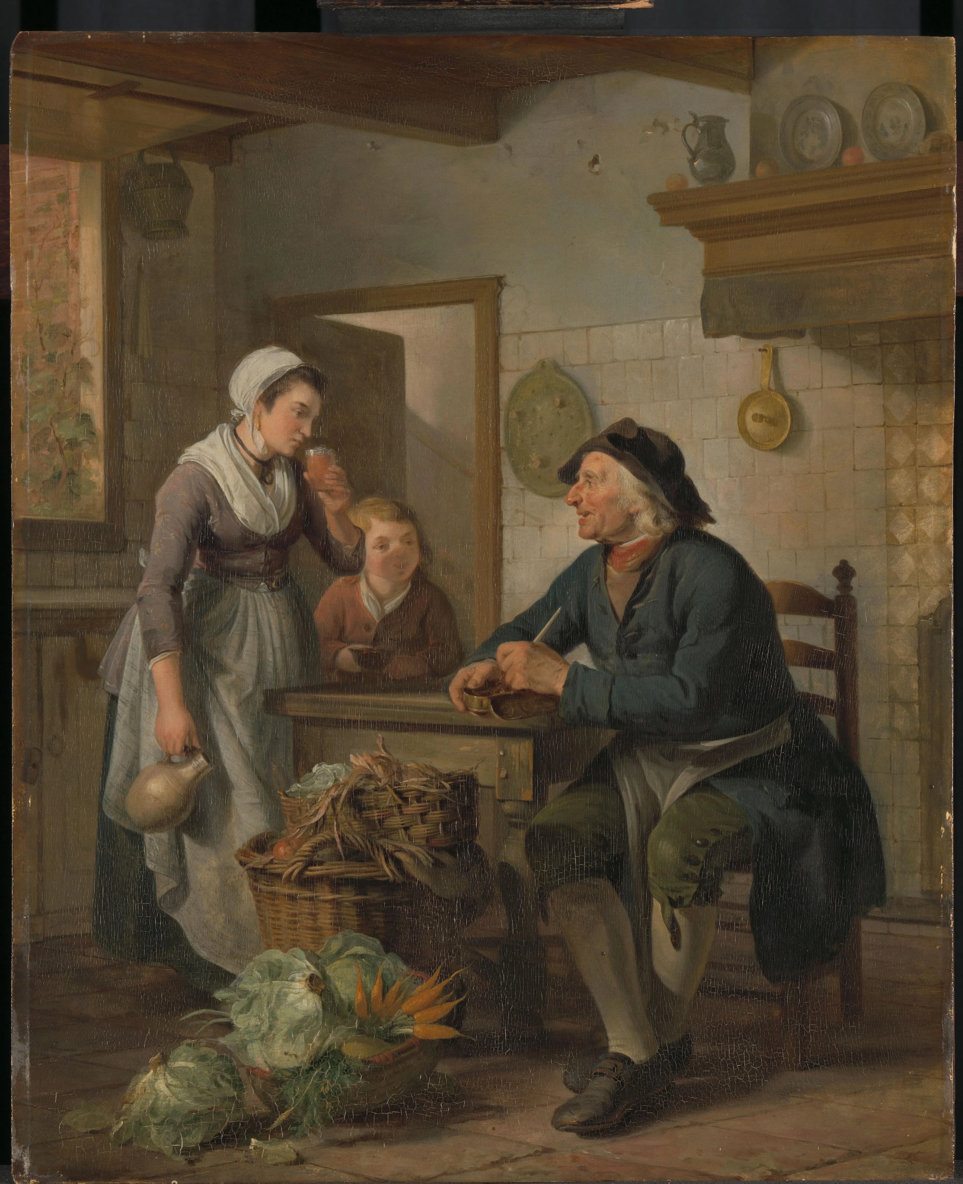 Morning Visit – Adriaan de Lelie Vintage Art Print | Wall Art Poster