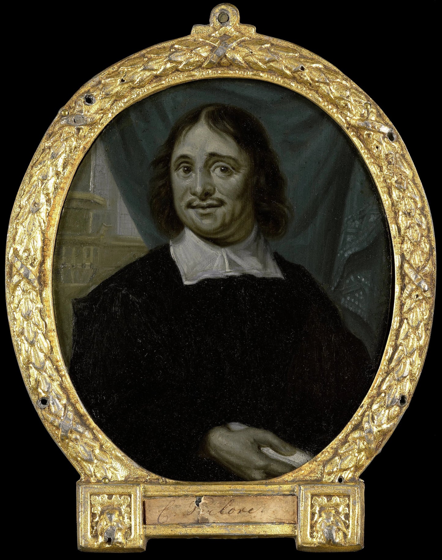 Portrait of Karel Verloove, Poet in Amsterdam – Arnoud van Halen Vintage Portrait Art Print | Wall Art Poster
