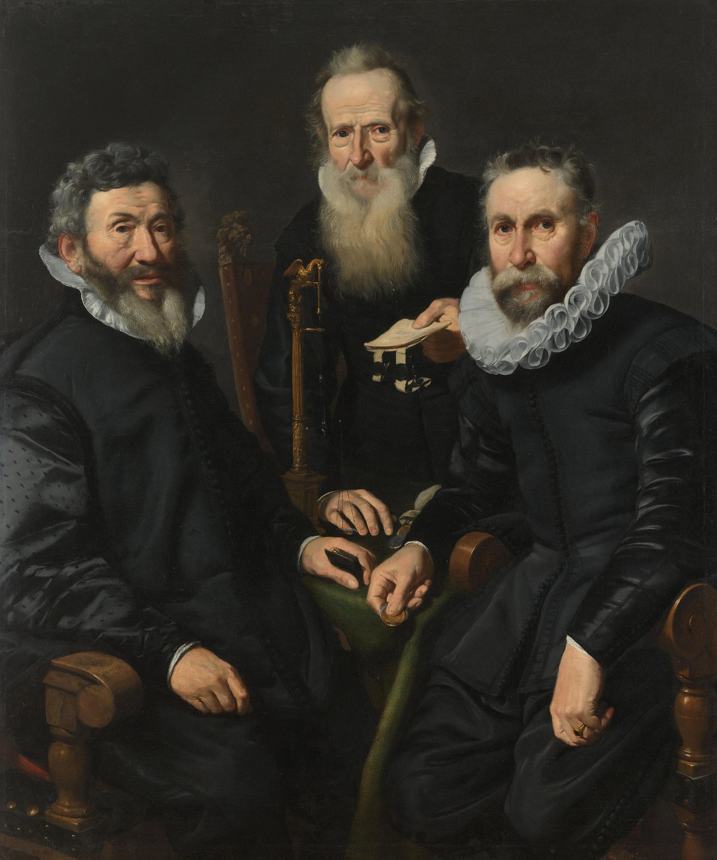 Group Portrait of an Unidentified Board of Governors – Thomas de Keyser Vintage Portrait Art Print | Wall Art Poster
