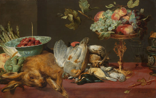 Still Life with Dead Game, Fruit and Vegetables – Frans Snijders Vintage Still Life Art Print | Wall Art Poster