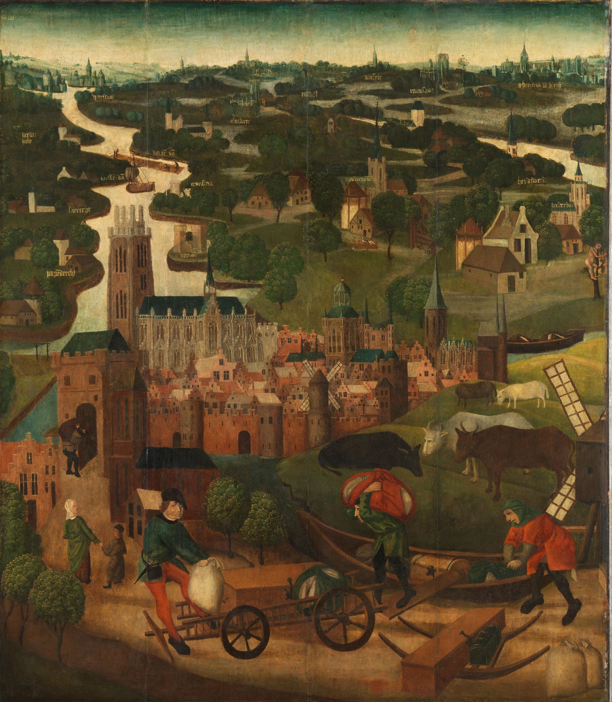 The Saint Elizabeth’s Day Flood – Master of the St Elizabeth Panels Vintage Art Print | Wall Art Poster