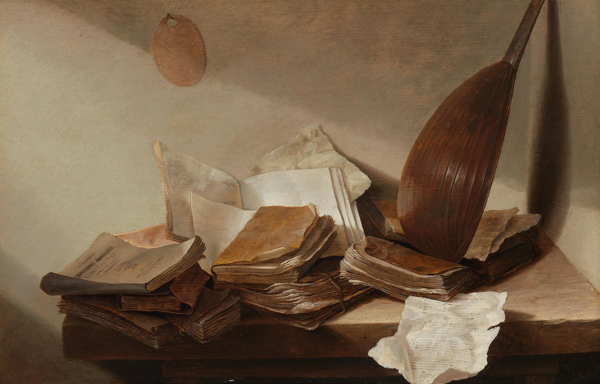 Still Life with Books – Jan Davidsz. de Heem Vintage Still Life Art Print | Wall Art Poster