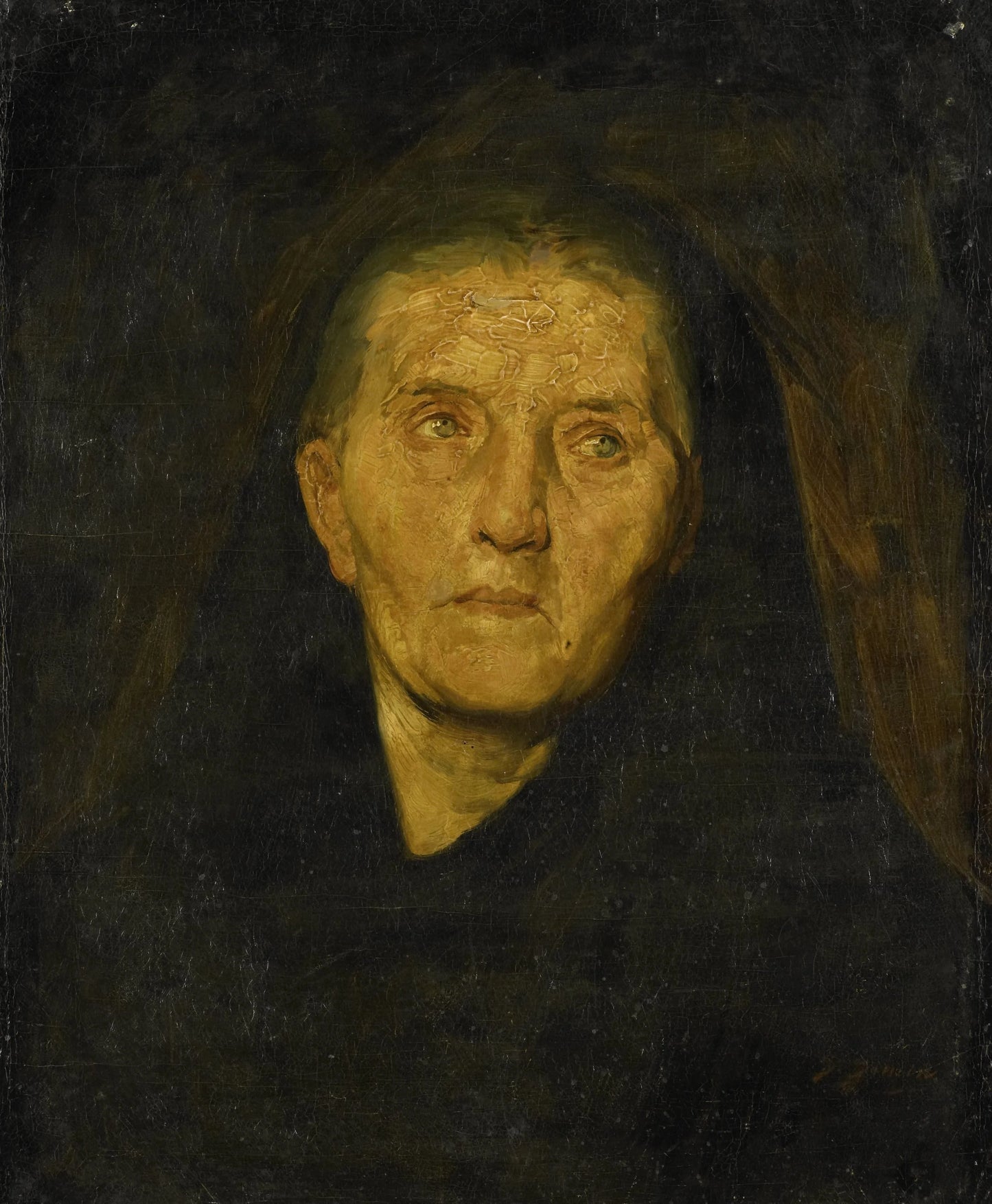 The Mourning Widow – Diederik Franciscus Jamin (mentioned on object) Vintage Art Print | Wall Art Poster