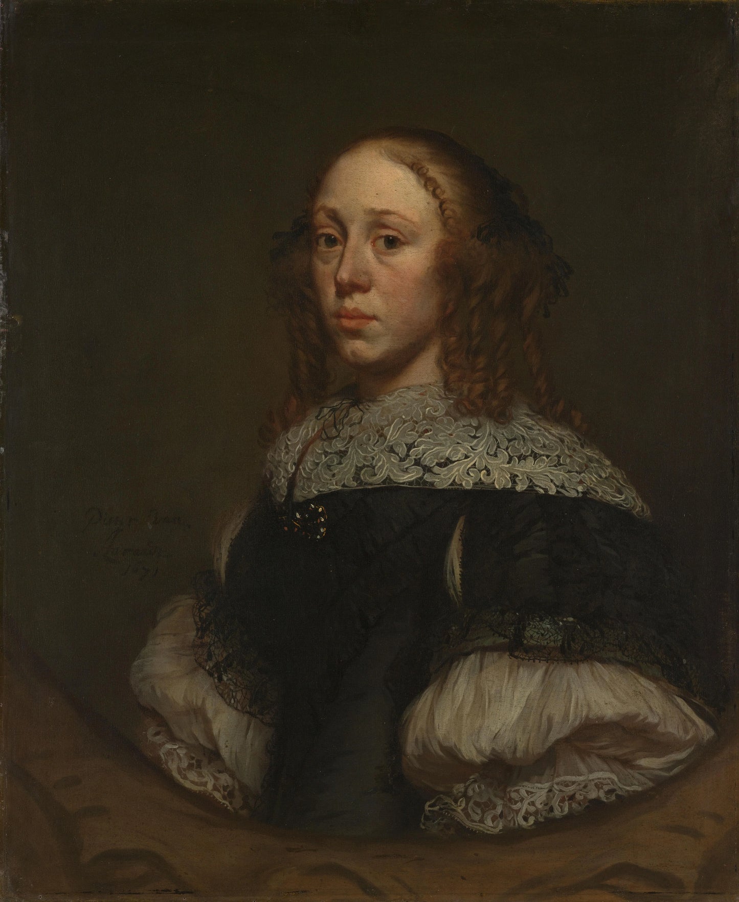 Portrait of a Woman – Pieter van Anraedt Vintage Portrait Art Print | Wall Art Poster