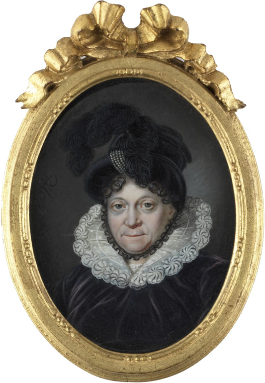 Frederika Sophia Wilhelmina (1751-1820), prinses van Pruisen. Sedert de dood van Willem V Prinses Douairière van Oranje – Johannes Hari (I) Vintage Art Print | Wall Art Poster
