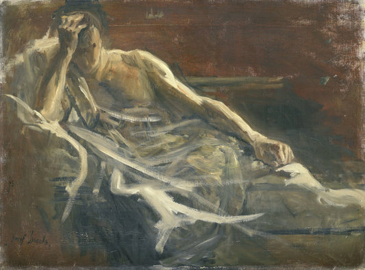 Saul – Jozef Israëls (vermeld op object) Vintage Art Print | Wall Art Poster