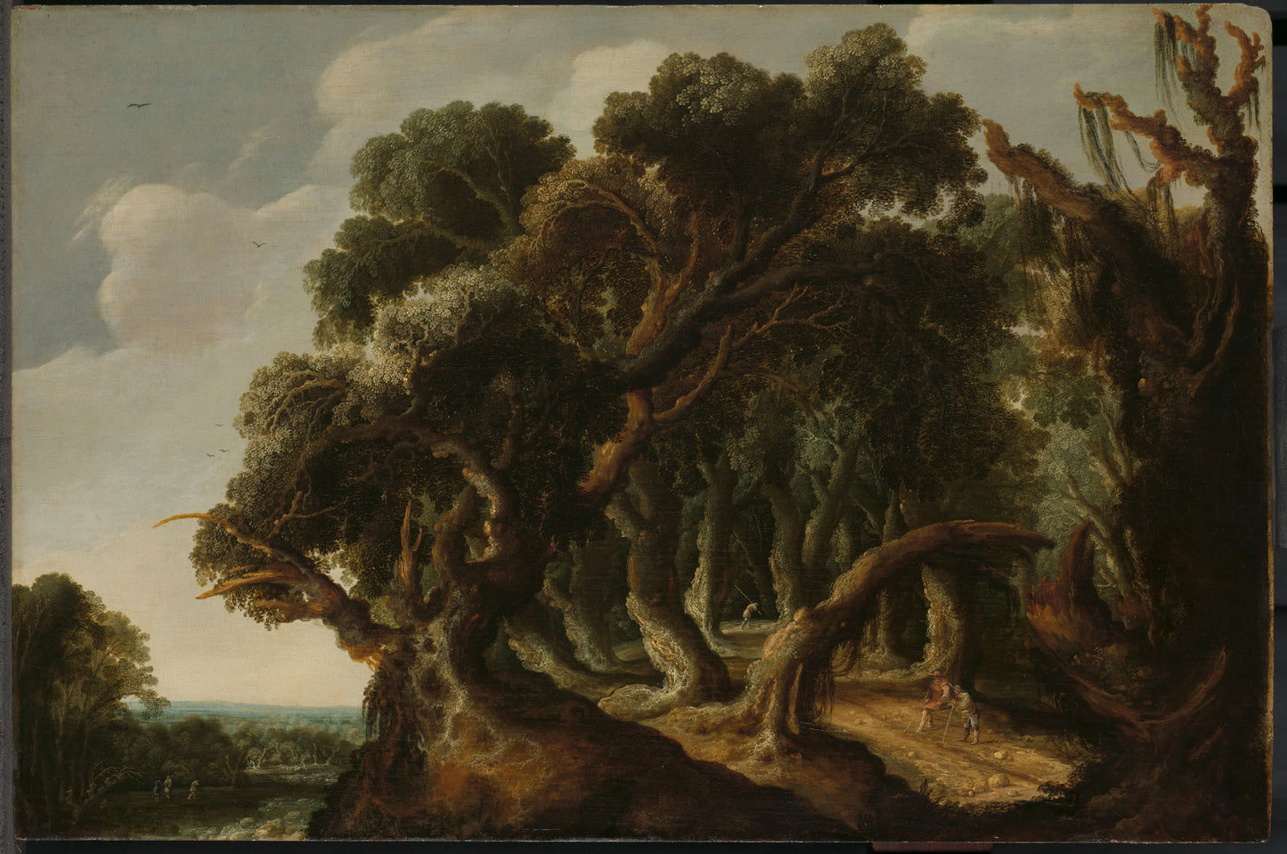 Wooded Landscape – Jacob Jacobsz. van Geel (eigenhandig gesigneerd) Vintage Landscape Art Print | Wall Art Poster