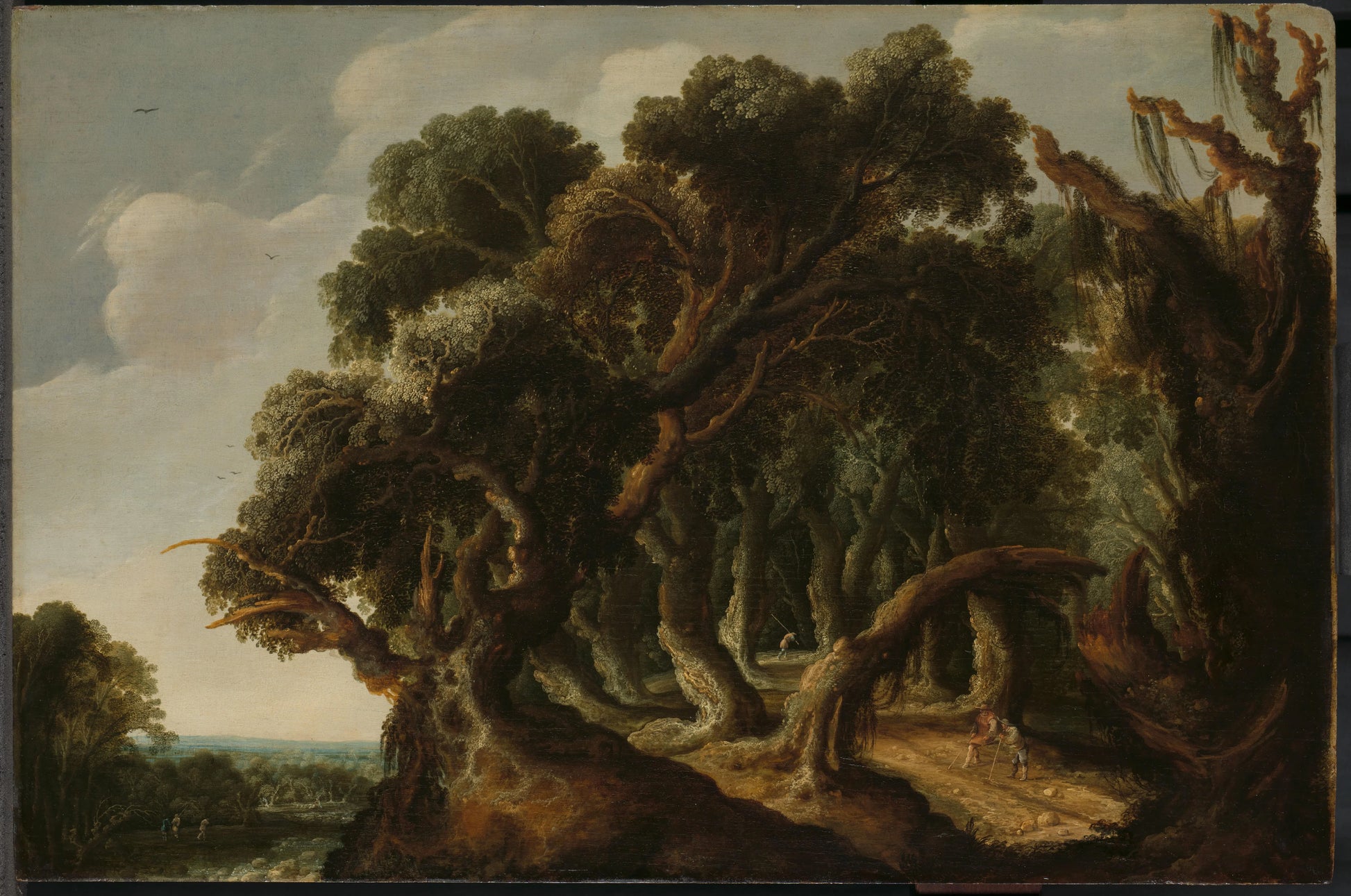 Wooded Landscape – Jacob Jacobsz. van Geel (eigenhandig gesigneerd) Vintage Landscape Art Print | Wall Art Poster